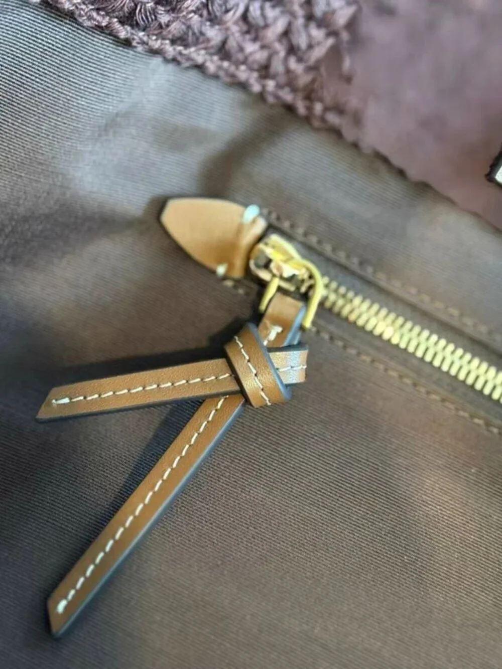 Miu Miu Striped Woven Raffia Tote Bag